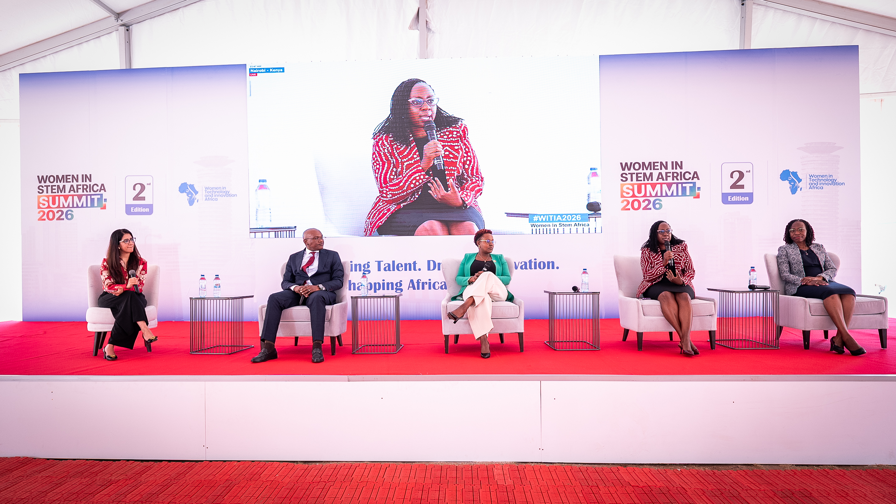 A panel discussion on the main stage